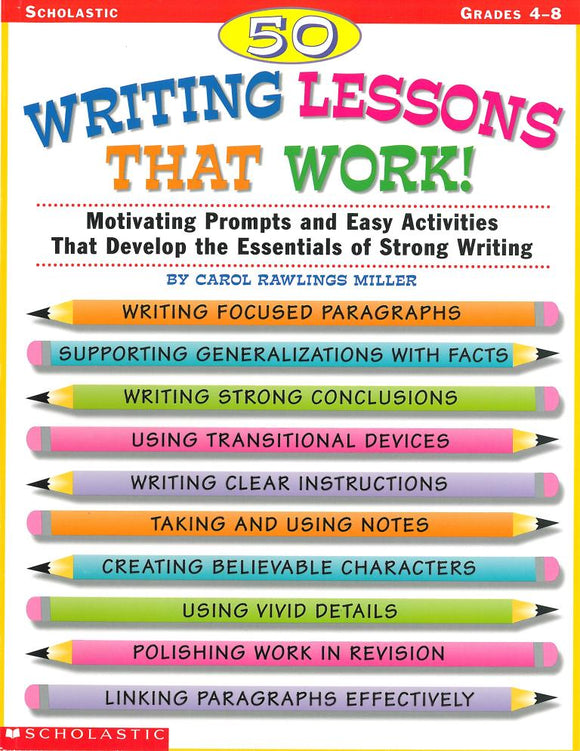 Work Lessons 50 Writing Lessons That Work – The Literacy Store
