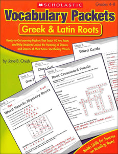 Vocabulary Packets: Greek & Latin Roots </br> Item: 124126
