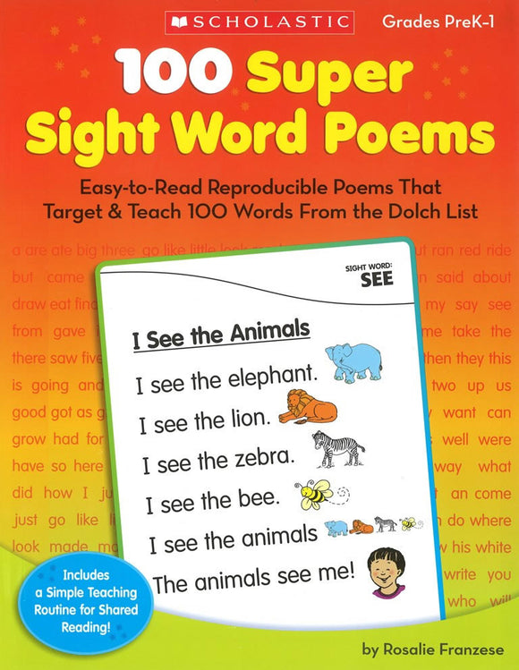 100 Super Sight Word Poems </br> Item: 238304
