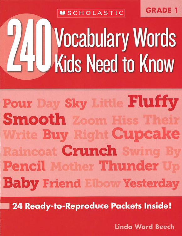 240 Vocabulary Words Kids Need to Know