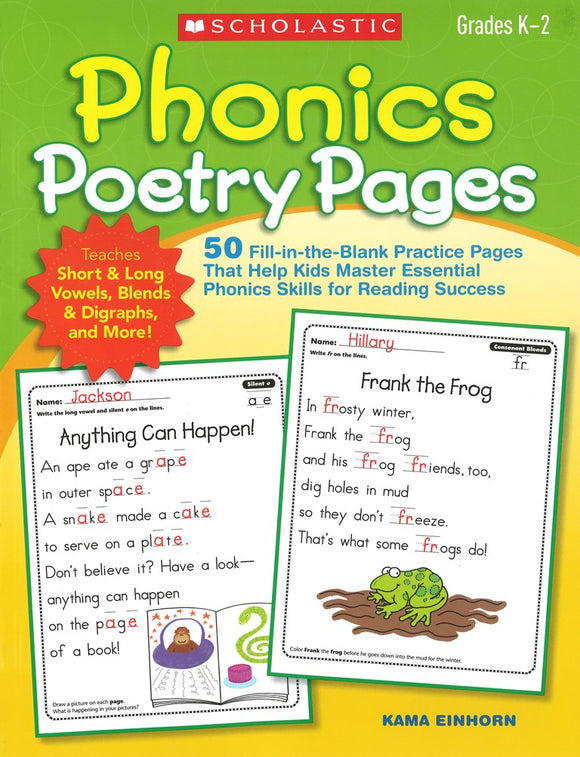 Phonics Poetry Pages </br> Item: 248709
