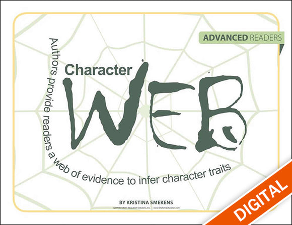 Character Web: Advanced Readers – The Literacy Store