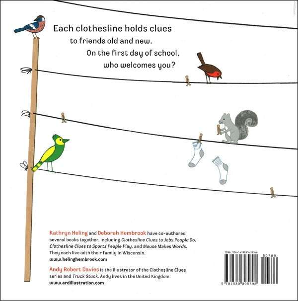 Clothesline Clues to the First Day of School The Literacy Store